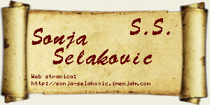 Sonja Selaković vizit kartica